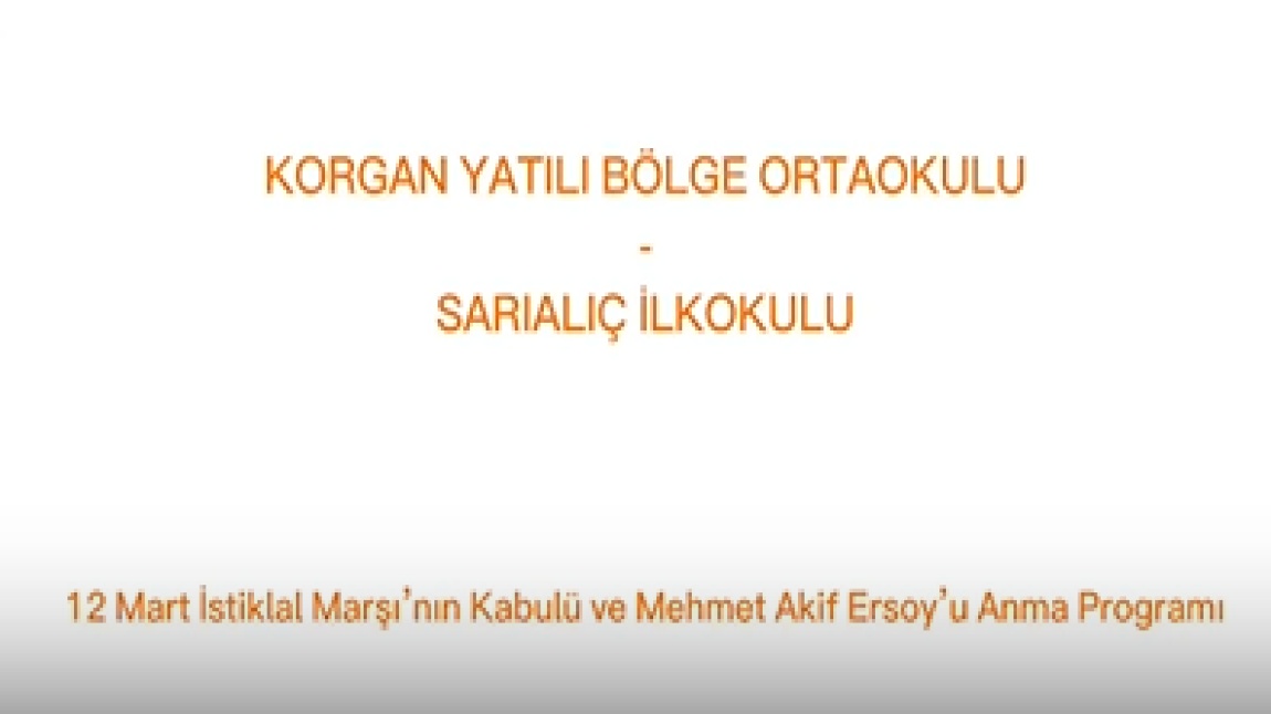 12 Mart İstiklal Marşı'nın Kabulü Ve Mehmet Akif'i Anma Günü
